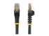 StarTech.com 5m CAT6A Ethernet Cable, 10 Gigabit Shielded Snagless RJ45 100W PoE Patch Cord, CAT 6A 10GbE STP Network Cable w/Strain Relief, Black, UL Certified Wiring/TIA - Flera vinklar