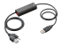 Poly APU-76 - Elektronisk krokomkopplingsadapter för headset - Vänster vinkel