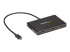 StarTech.com 3-Port Multi Monitor Adapter, USB-C to 3x HDMI Video Splitter, USB Type-C DP 1.2 Alt Mode to HDMI MST Hub, Dual 4K 30Hz or Triple 1080p, Thunderbolt 3 Compatible, Windows Only - Vänster vinkel