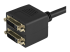 StarTech.com 30 cm DVI-D till 2x DVI-D digital video splitter kabel ? M/F - Närbild