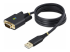 StarTech.com 3ft (1m) USB to Serial Adapter Cable, Interchangeable DB9 Screws/Nuts, COM Retention, USB-A to DB9 RS232, FTDI IC, Level-4 ESD Protection, Windows/macOS/ChromeOS/Linux - Höger vinkel