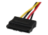 StarTech.com 12in LP4 to 2x Latching SATA Power Y Cable Splitter Adapter - Närbild