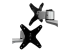 Startech Desk Mount Dual Monitor Arm - Närbild