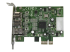 StarTech.com 2b 1a lågprofils 1394 PCI Express FireWire-kortadapter med 3 portar - Framsidan