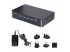 StarTech.com 4-Port DisplayPort 1.4 KVM Switch, 8K 60Hz / 4K 144Hz, 2x USB 3.0 Ports, 4x USB 2.0 Ports, Hotkey Switching, TAA Compliant (D86A2-4-PORT-8K-KVM) - Höger vinkel