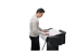 HP DesignJet T650 - storformatsskrivare - Närbild