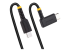 StarTech.com 6in (15cm) USB C Charging Cable Right Angle, 60W PD 3A, Heavy Duty Fast Charge USB-C Cable, USB 2.0 Type-C, Durable and Rugged Aramid Fiber, S20/iPad/Pixel - Vänster vinkel