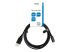 DELTACO - USB-kabel - 24 pin USB-C (hane) till USB (hane) - Framsidan